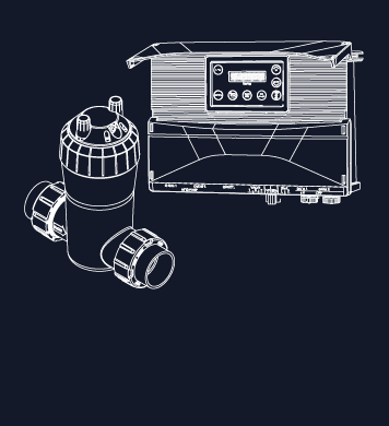 INSNRG pool automation unit and inline equipment illustration
